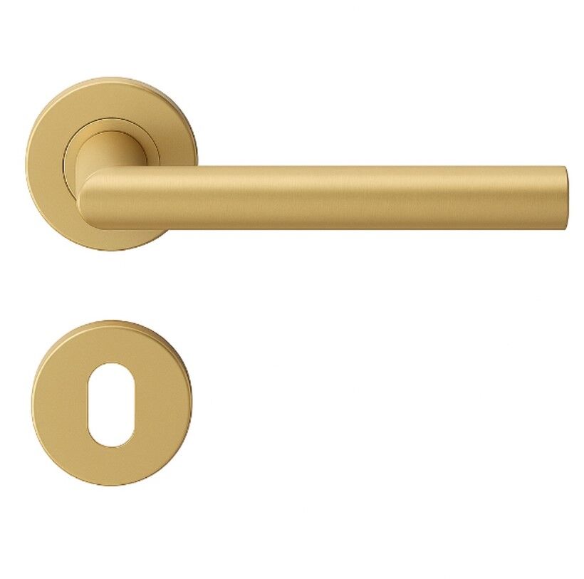 Croma 101 Kapı Kolu Seti Oda Pirinç Mat PVD