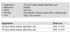 Hafele Smuso CD 50 kg  Yavaşlatıcı Mekanizma