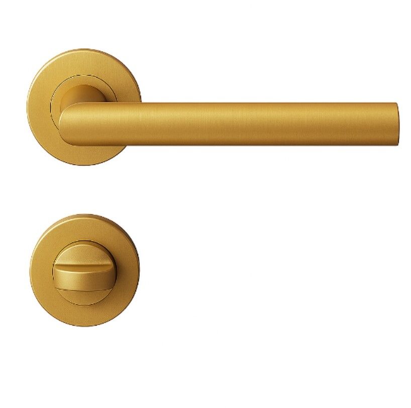 Croma 101 Kapı Kolu Seti WC Pirinç Mat PVD