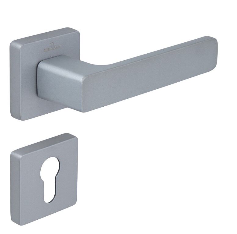 FLAT Kapı Kolu Seti Yale Krom Mat