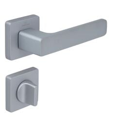 FLAT Kapı Kolu Seti WC Krom Mat