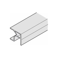 Hafele DUPLO 50 Eloksal, 1200 mm Ahşap Kayar Kapak Ray
