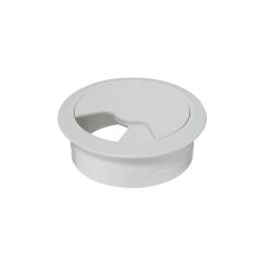 Hafele Yeti Plastik Kablo Kapağı Ø60mm, Mat Beyaz Renk
