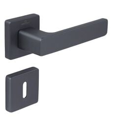 FLAT Kapı Kolu Seti Oda Antrasit Satine