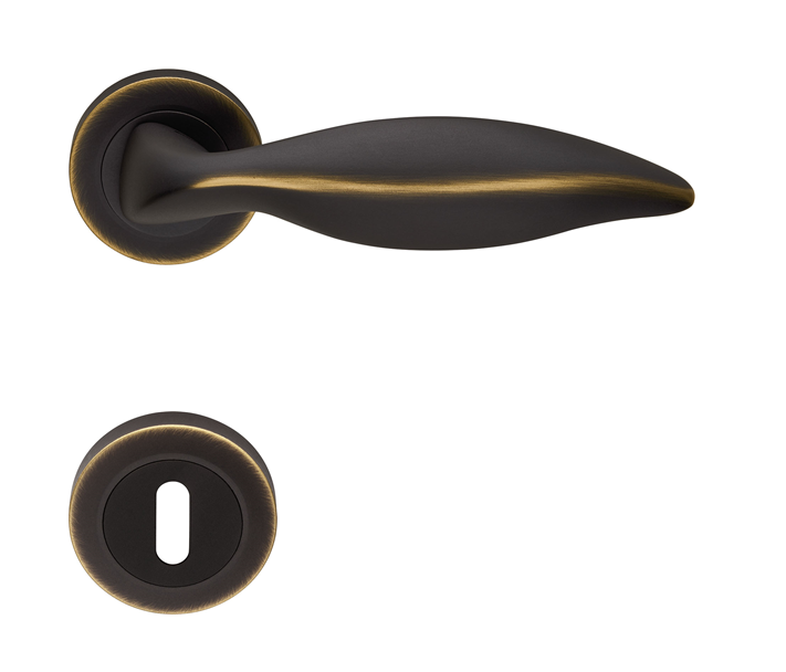 Delfino İthal Kapı Kolu Seti Bronz Mat