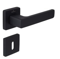 FLAT Kapı Kolu Seti Oda Siyah Mat