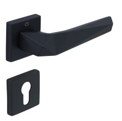 PIRA Kapı Kolu Seti Yale Siyah Mat