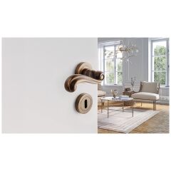 Hafele PLAZA CB (Oda Tipi) Antik Bronz Renk Kapı Kolu
