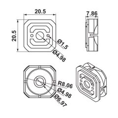 Hafele Snap Panel Bağlantı Elemanı, Dişi Parça