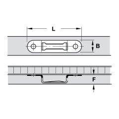 Hafele Modular Raf Bağlantısı 58x13mm (100 Adet)