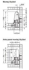 Hafele MATRIX BOX S 35 Çekmece Seti Gri 16/84/300mm