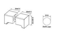 Hafele CITIUS S Kulp Köşeli Paslanmaz Çelik Renkli