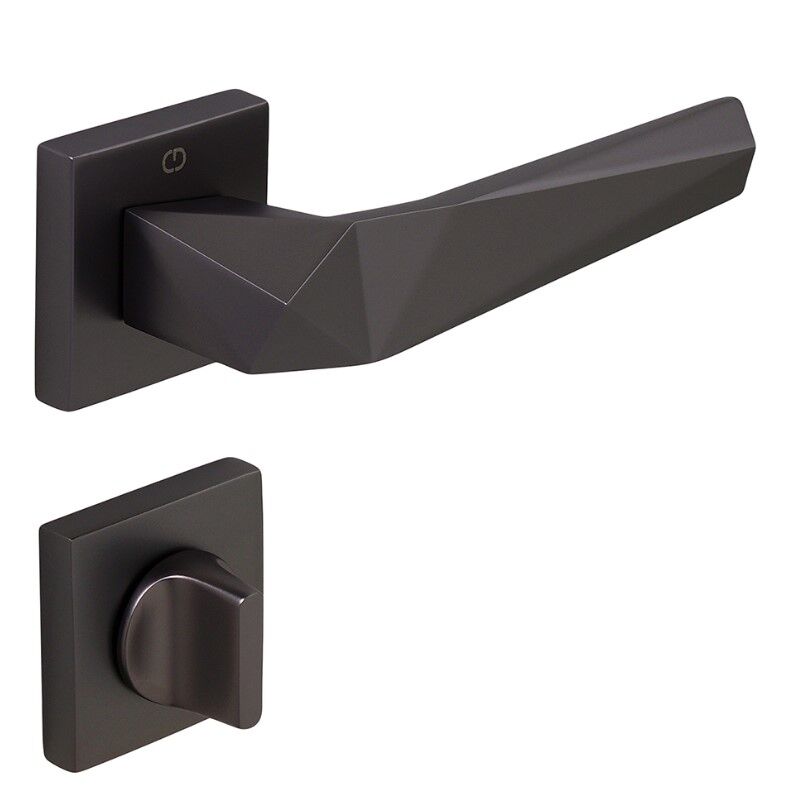 PIRA Kapı Kolu Seti WC Antrasit Satine