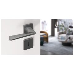 Hafele MARCEL CB (Oda Tipi) Titanyum Renk Kapı Kolu