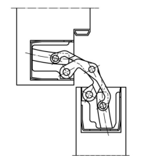 Simonswerk TECTUS TE 640 3D Gizli Menteşe Mat Siyah