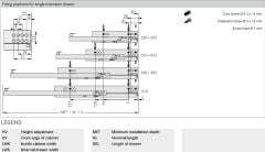 Grass Dynamoov Tek Açılım Yavaşlatıcılı Gizli Ray 510mm Pimli Mandalsız