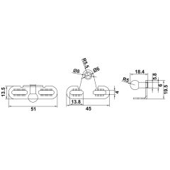 Hafele Runa Drop 120N Antrasit Renk Gazli Piston
