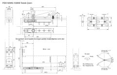 Pivot Kapı Kapatıcı Frenli 60 kg 110 cm 150º 102 WS