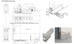 Pivot Kapı Kapatıcı Frenli 100 kg 150 cm 150º 105 WS