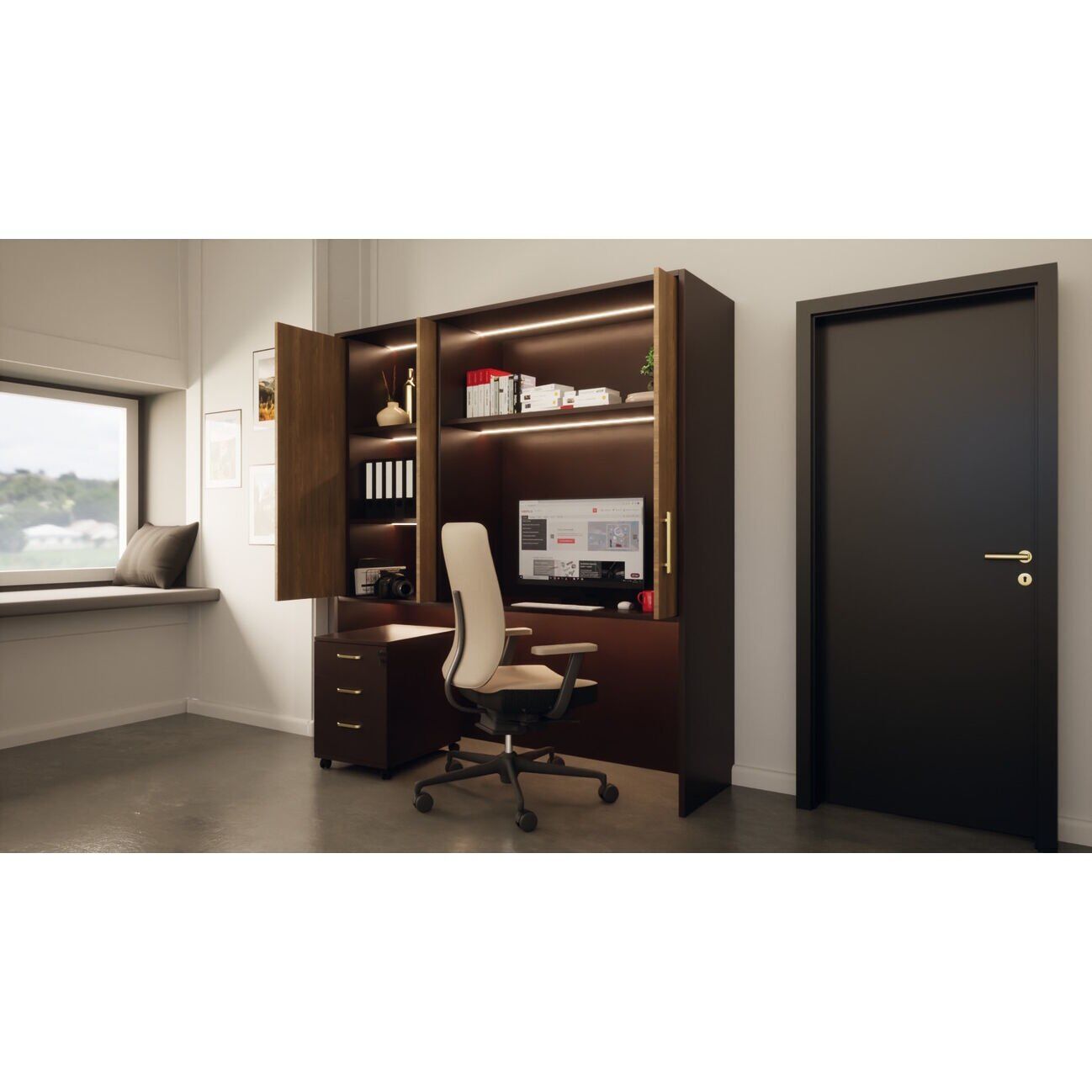 Hafele Ahşap - Pivot Kayar Kapak Slido F-Park71 16B