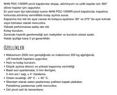 Pivot Kapı Kapatıcı Frenli 200 kg 150 cm 360° 105 WRS