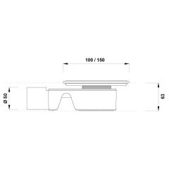 Hafele Wash Yer Süzgeci,Ø50,100X100,M.Siyah