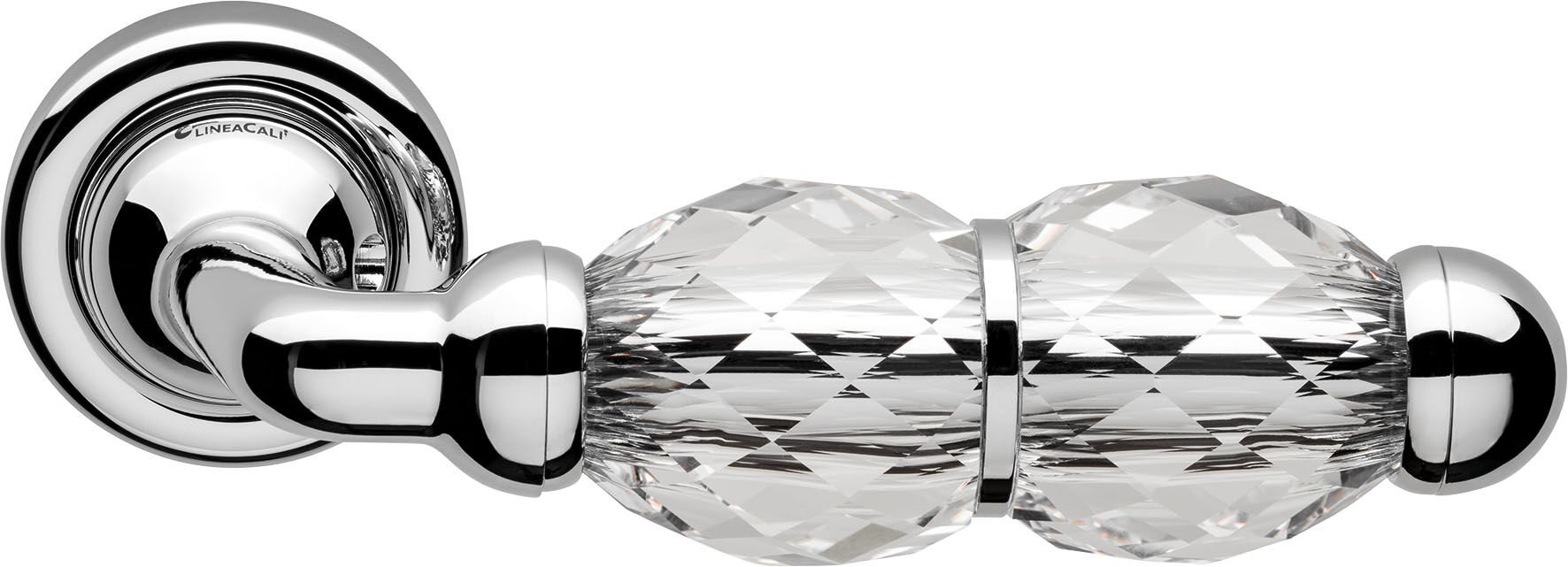 Crystal Kapı Kolu Seti Krom Parlak WC