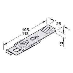 Hafele TS 3000V/5000 Sabitleme Parçası