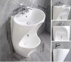 Abdest Lavabosu Alt ve Üst Batarya Manuel