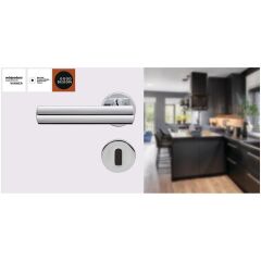 Hafele FLAME PC (Barelli Tip) Parlak Krom Renk Kapı Kolu