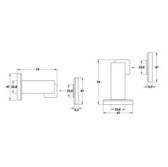 Hafele Manyetik Kapı Tutucu  4kg Paslanmaz Çelik
