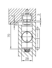 Yangın Kapısı Kapı Hidroliği EN 3 Gümüş 60dk