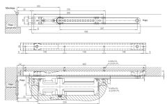Yangın Kapısı Kapı Hidroliği EN 3 Gümüş 60dk 950mm