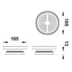 Hafele Sabunluk Calisto Tezgah Üstü Antik Bronz Renk