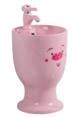 Çocuk Lavabo Pembe Köpek Şekilli