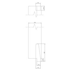 Hafele Pivot Menteşe Binili 60kg, Parlak Pirinç Renk