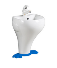 Çocuk Lavabo Beyaz Mavi