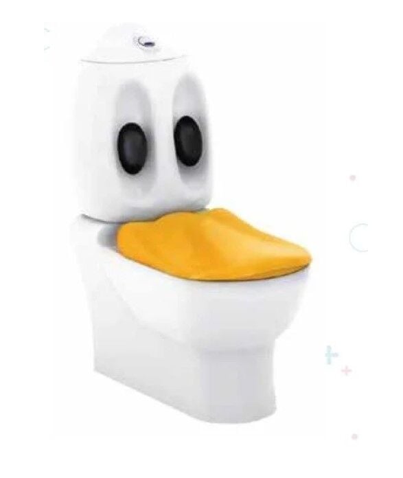 Ducky Çocuk Klozet Beyaz Sarı