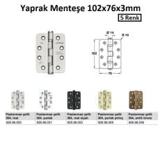 Hafele Yaprak Menteşe F Antik Bronz 102x76x3mm