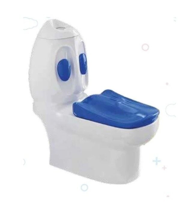 Ducky Çocuk Klozet Beyaz Mavi