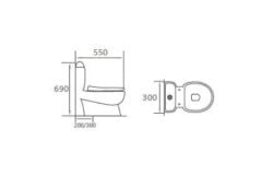 Ducky Çocuk Klozet Beyaz Mavi