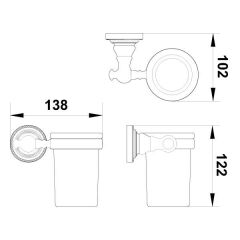 Hafele Diş Fırçalık Calisto Duvara Monte Mat Siyah Renk