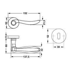 Hafele Kapı Kolu Seti Troy Barelli Antik Bronz