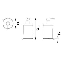 Hafele Sıvı Sabunluk Calisto Tezgah Üstü Mat Siyah Renk