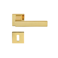 Hafele Kapı Kolu Seti Pera Oda Kapı Kolu Parlak Altın