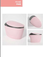 Akıllı Klozet Duvara Monte GR1858 Pembe