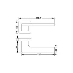 Hafele Kapı Kolu Seti Torres WC Mat Siyah