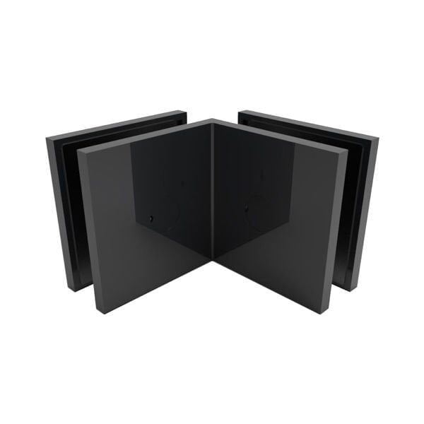 Hafele FORTIUS 03 Cam Tutucu C/C 90° Mat Siyah