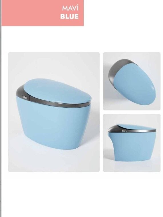 Akıllı Klozet Duvara Monte GR1858 Mavi