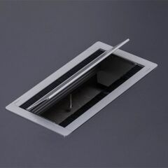 Hafele Kablo Kanalı Exit Dual 120x200mm Mat Eloksal